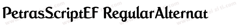 PetrasScriptEF RegularAlternate字体转换